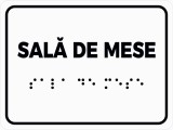 Placuta braille SALA DE MESE pentru nevazatori