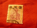 Timbru Germania 1921 cu supratipar 3M/ 1 1/4M , stampilat