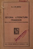 Istoria literaturii franceze (dela origini pana in zilele noastre) - I. Fr. Botez