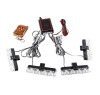 Set 4 stroboscoape cu 4 leduri, lumina Galbena si Telecomanda, IPF