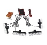 Cumpara ieftin Set 4 stroboscoape cu 4 leduri, lumina Galbena si Telecomanda, IPF
