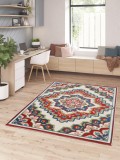 Cumpara ieftin Covor Premium Belgian Model Monaco 23535-510, Marime 123 x 170 cm, Rosu, Antialergic, Polipropilena, Living, Dormitor, Sufragerie, Birou