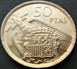 Moneda 50 PESETAS - SPANIA, anul 1959 (1957) *cod 632 = A.UNC