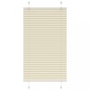 VidaXL Jaluzea plisată Crem 75x100cm Lățime țesătură 74,4 cm 4015274