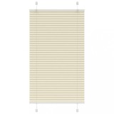 vidaXL Jaluzea plisată Crem 75x100cm Lățime țesătură 74,4 cm