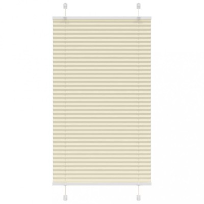 vidaXL Jaluzea plisată Crem 75x100cm Lățime țesătură 74,4 cm 4015274 foto