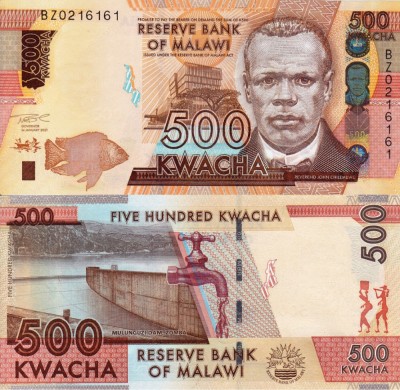 MALAWI 500 kwacha 2021 UNC!!! foto