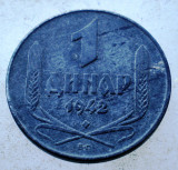 1.355 SERBIA WWII OCUPATIE GERMANA 1 DINAR 1942