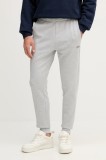 Lacoste pantaloni de trening culoarea gri, melanj, XH9583
