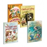 Pachet Poezii ilustrate: 1. Baba iarna intra-n sat; 2. Catelusul schiop; 3. Printul miorlau; 4. Versuri mici pentru pitici - Elena Farago, Otilia Cazi