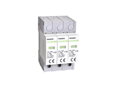 Descarcator T2 3P 1200V 20kA fara semnalizare Noark 112894 foto