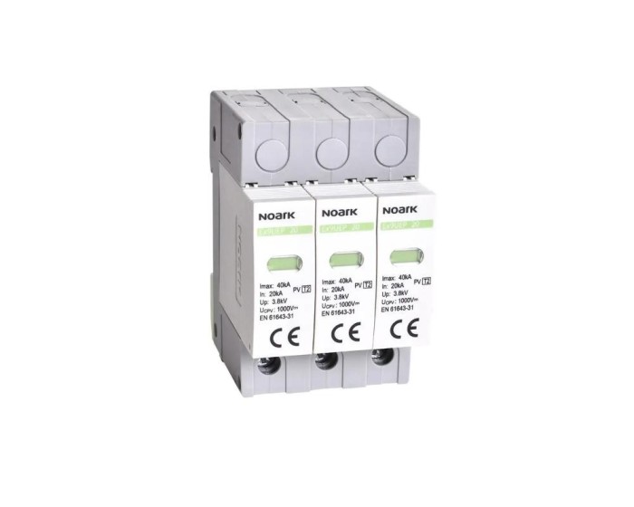 Descarcator T2 3P 1200V 20kA fara semnalizare Noark 112894