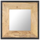 vidaXL Oglindă 50x50 cm, lemn masiv de mango 321629