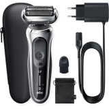 Aparat de ras electric, Braun Series 7 71-S1000s, Utilizare umeda si uscata, Argintiu/Negru