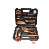 Cumpara ieftin Trusa scule 20 piese negru-portocaliu, set unelte pentru reparatii si bricolaj