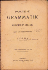 HST C1411 Praktische Grammatik der rumanischen Sprache 1919 Cionca manual foto
