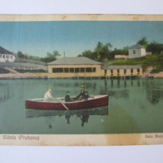 Slănic-Prahova:Baia Baciu,carte poștală circulată 1926