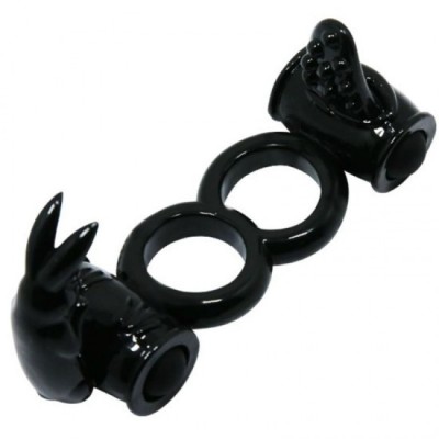BAILE - SWEET RING DOUBLE RING WITH DOUBLE RABBIT foto