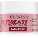 Claresa Soft&amp;Easy Builder Gel gel de bază pentru unghii culoare Baby Pink 12 g