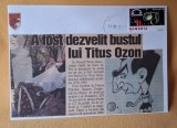 Istoria fotbalului - Suporter - fan zone - echipa de fotbal DINAMO Bucuresti, TITUS OZON, plic, intreg postal