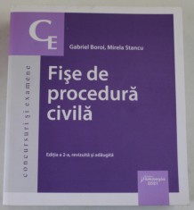 FISE DE PROCEDURA CIVILA de GABRIEL BOROI si MIRELA STANCU , 2021 * PREZINTA SUBLINIERI SPORADICE