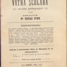 HST C1930 Revista pedagogică Vatra Școlară 3/1912 Sibiu