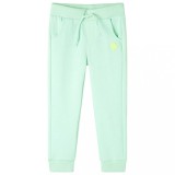 Cumpara ieftin Pantaloni de trening pentru copii, verde aprins, 92