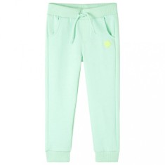 Pantaloni de trening pentru copii, verde aprins, 92