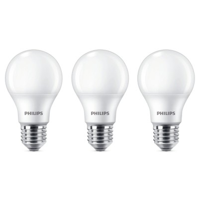 Bec LED Philips clasic A60M E27 8W 806lm lumina neutra 4000 K - 3 buc foto
