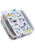Set Hama Mini Beads And Pegboards In Box (5403)