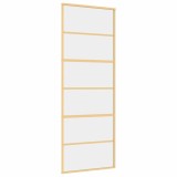 Cumpara ieftin Usa glisanta auriu 76x205 cm sticla ESG transparenta/aluminiu