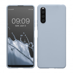 Husa kwmobile pentru Sony Xperia 10 IV, Silicon, Albastru, 57800.58 foto