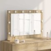 Oglindă Toaletă Stejar Sonoma 80cm vidaXL - Oglindă Machiaj, Decor Dormitor, Oglindă Cosmetică Maro