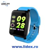 Ceas Smartwatch si Bratara Fitness Best Health, Design Sport, Tensiometru, Puls, Monitor Somn, Notificari apeluri, mesaje, IP67 Waterproof, Incarcare