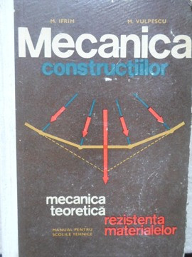 MECANICA CONSTRUCTIILOR. MECANICA TEORETICA, REZISTENTA MATERIALELOR. MANUAL PENTRU SCOLILE TEHNICE-M. IFRIM, M. foto