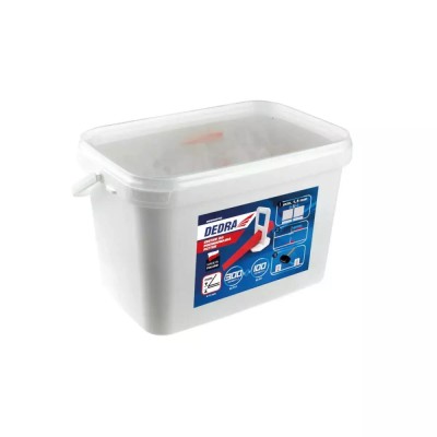 Set de nivelare a placilor 300clipuri+100pene intr-o galeata de 5l foto