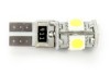 Led bec T10 1F+4Lx5050 alb rece CanBus vrac