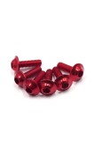 Șuruburi pentru placă de &icirc;nmatriculare M6 x 20mm, șuruburi pentru fairing motocicletă, set de 6 &ndash; argintiu