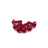 Șuruburi pentru placă de &icirc;nmatriculare M6 x 20mm, șuruburi pentru fairing motocicletă, set de 6 &ndash; argintiu