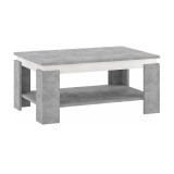 Masuta de cafea HDF gri alb 90x60x41 cm