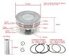 Kit reparare piston motor termic 5 - 5.5 - 6 - 6.5 - 7 CP V60338 Verke