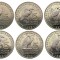 C3 BURUNDI set of 6 monede 5 franci 2014 UNC