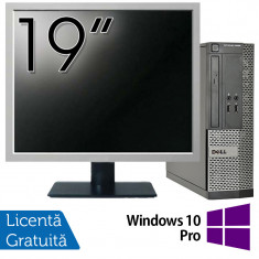 Pachet Calculator DELL 3020 SFF, Intel Core i3-4150 3.50GHz, 4GB DDR3, 500GB SATA, DVD-ROM + Monitor 19 Inch + Windows 10 Pro NewTechnology Media foto