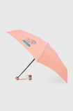 Cumpara ieftin Moschino umbrela copii culoarea roz