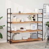 VidaXL Rafturi suspendate 2 buc. 140x40x4cm lemn masiv acacia netratat