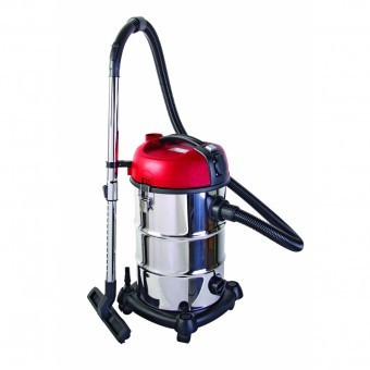 Aspirator industrial umed/uscat Raider RD-WC04, Inox, 1300W, 30L, priza de putere pentru unelte foto