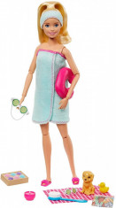 Set de joaca Barbie cu accesorii wellness si spa foto