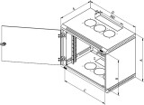 Cumpara ieftin Rack de perete Triton sectiune simpla 18U 600mm adancime usa