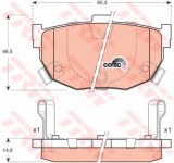 Set placute frana,frana disc HYUNDAI COUPE (GK) (2001 - 2009) TRW GDB3170