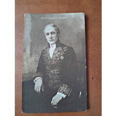 Fotografie tip carte postala, G. Carussi in piesa Suzana, inceput de secol XX